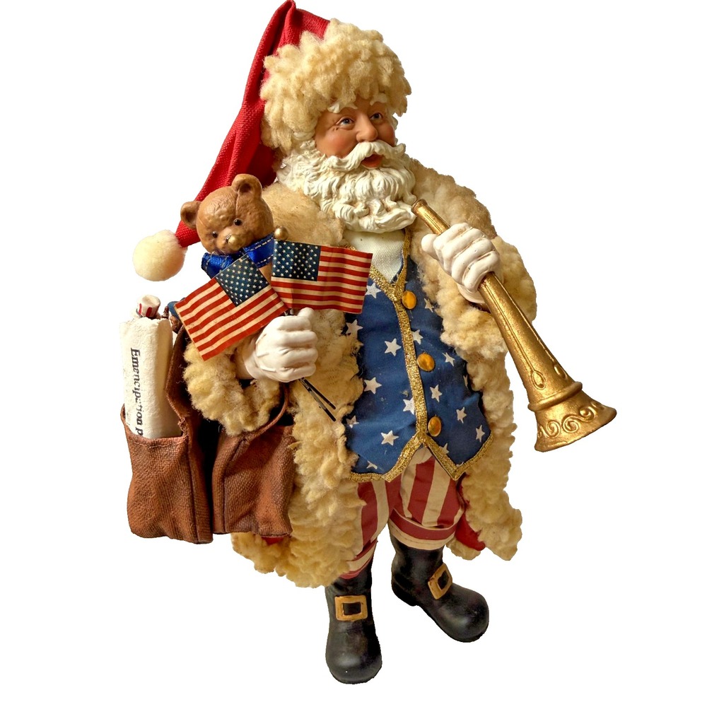 Kurt Adler Patriotic Musical Santa Battle Hymn Of The Republic Tested No Box KSA